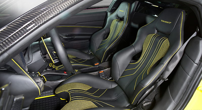 2016 MANSORY 4XX SIRACUSA based on Ferrari 488 GTB - Interior , car, HD wallpaper