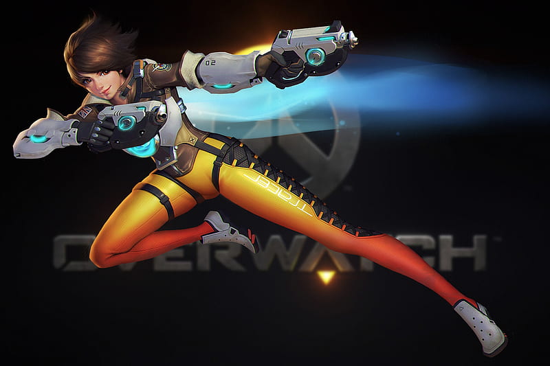 Tracer As Cadet Oxton Overwatch 4K Wallpaper • GamePhD