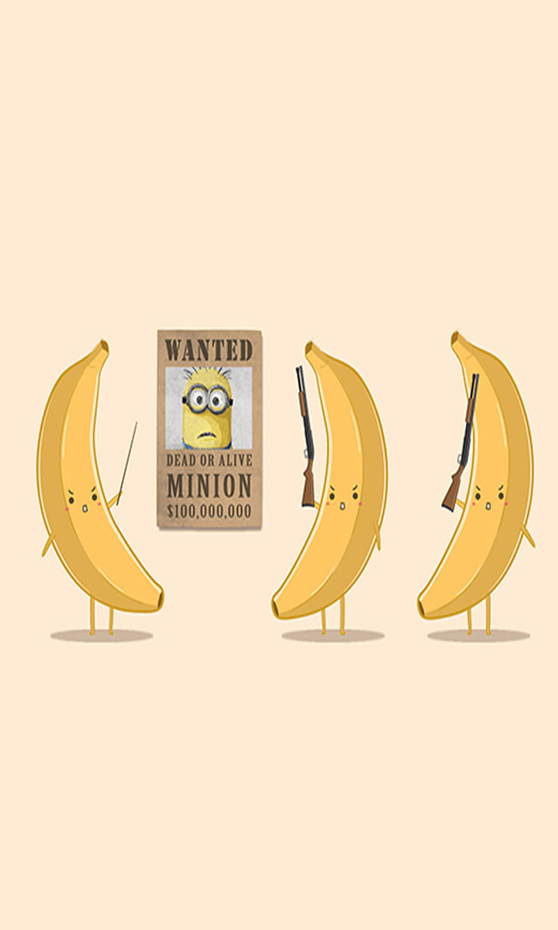 Minion, banana, HD phone wallpaper