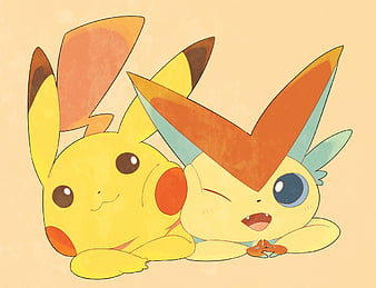 Pikachu & Victini, cute, pokemon, victini, pikachu, HD wallpaper ...