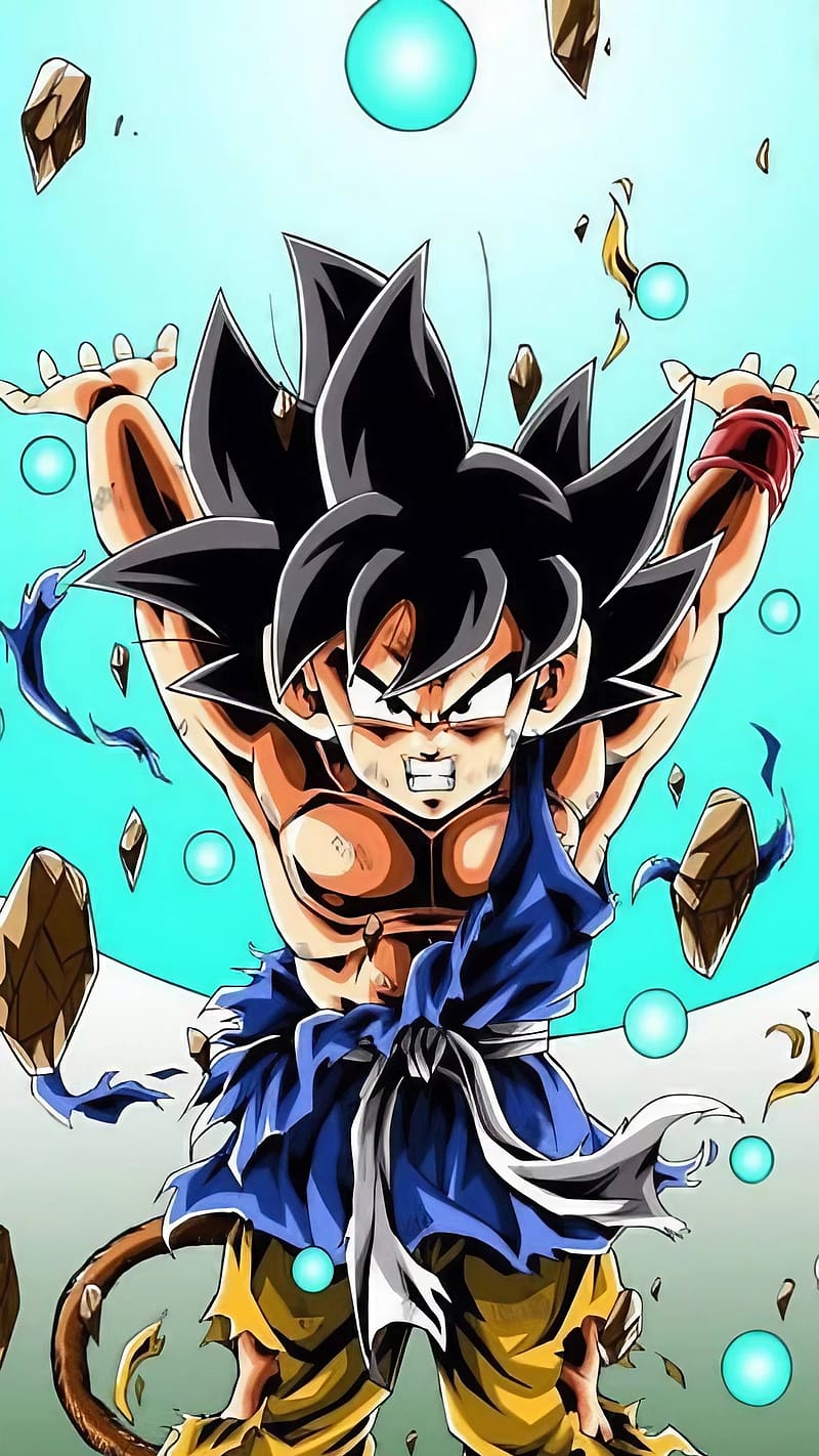 Punch Hole Display, Dragon Ball Z, punch hole, HD phone wallpaper