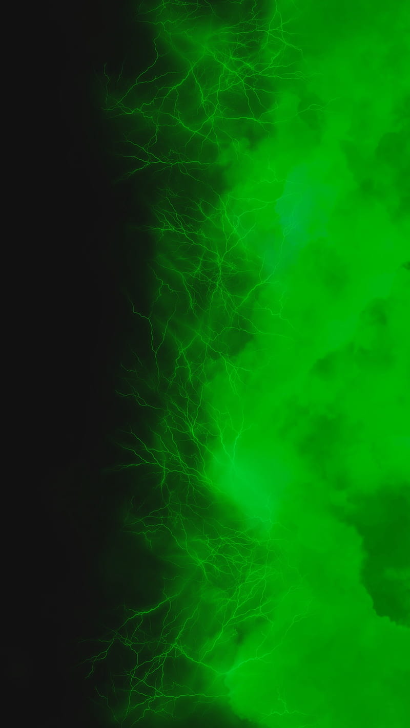 Vertical Storm 04, FMYury, Vertical, abstract, black, cloud, clouds, color, colorful, colors, edge, electric, electro, fog, gradient, green, lightning, lightnings, radiation, side, smoke, steam, storm, toxic, xray, HD phone wallpaper