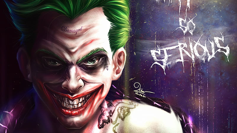 Joker why So Serious, joker, superheroes, dc-comics, artstation, HD wallpaper