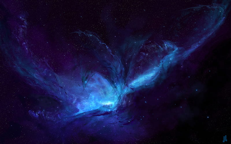 Blue Milky Way Galaxy , milky-way, digital-universe, galaxy, space, HD wallpaper