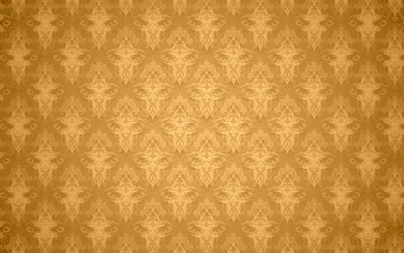 brown vintage background, vintage floral pattern, brown damask pattern, floral patterns, vintage backgrounds, brown retro backgrounds, floral vintage pattern, HD wallpaper