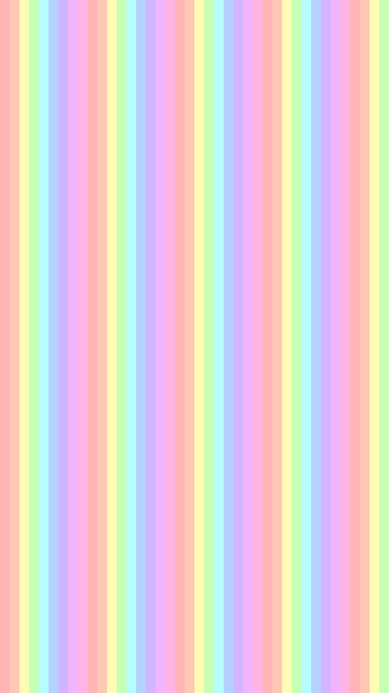Pastel Stripes, multicolored, pastel, stripes, HD phone wallpaper