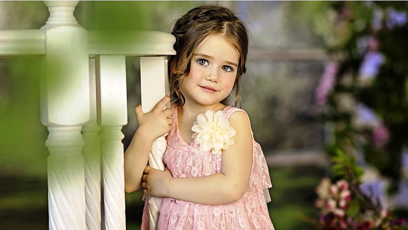 Children Girl Flower Dress Smile, HD wallpaper | Peakpx