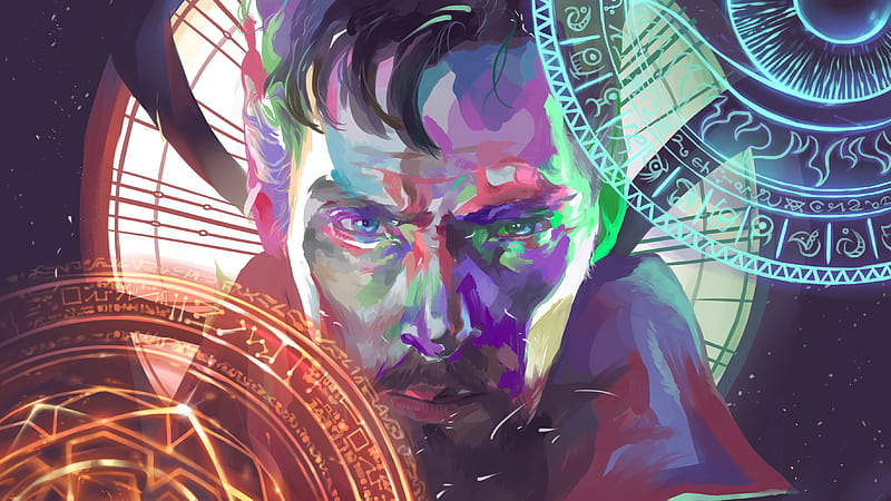 Doctor Strange Paint Artworks, doctor-strange, superheroes, digital-art, artwork, behance, HD wallpaper