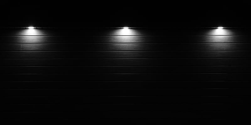 wall, boards, light, black and white, black, HD wallpaper