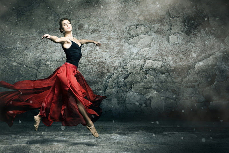 *, red, dress, dance, woman, dancer, HD wallpaper | Peakpx