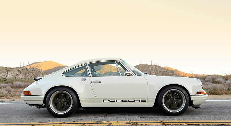 Singer Porsche 911 White - Side , car, HD wallpaper