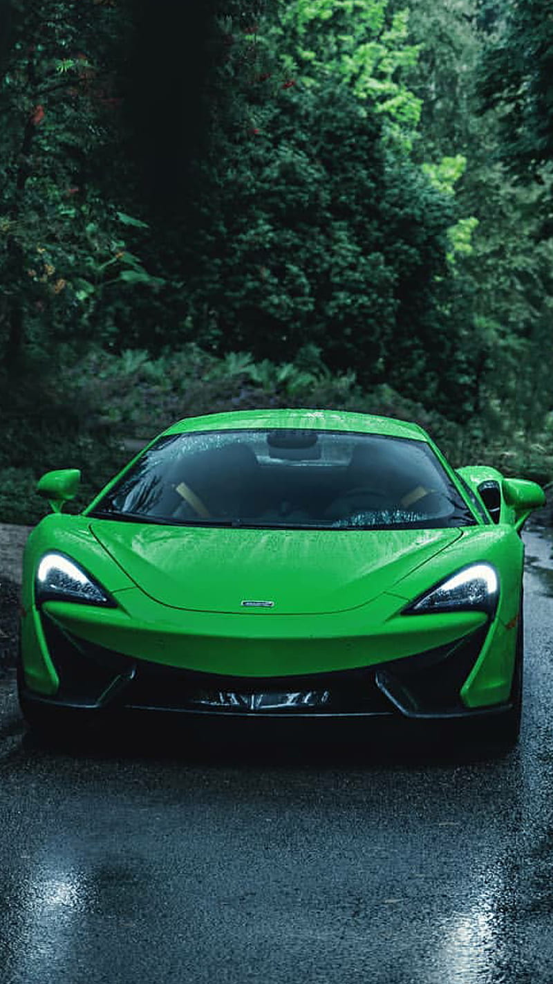 570s, mclaren, 570, green, car, hypercar, supercar, rich, luxury, england, HD phone wallpaper