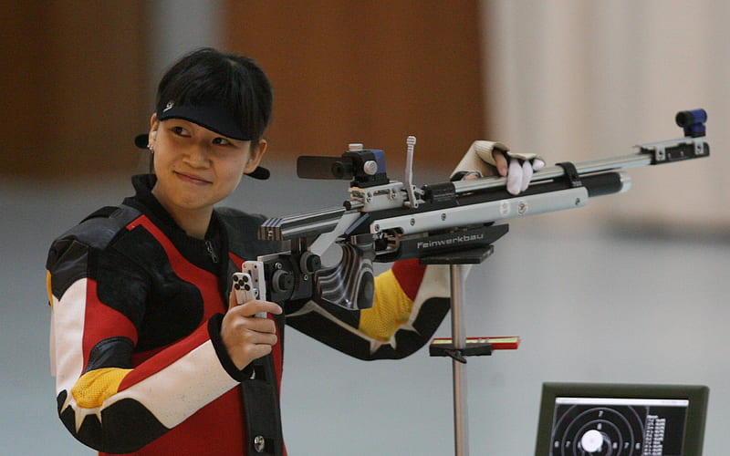 Yi Siling Gold Medal China Shooting Competition- London 2012, HD wallpaper