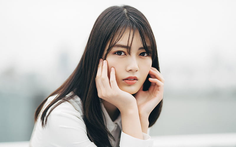 Marie Iitoyo, 2019, japanese actress, beauty, asian girls, japanese celebrity, Marie Iitoyo hoot, HD wallpaper
