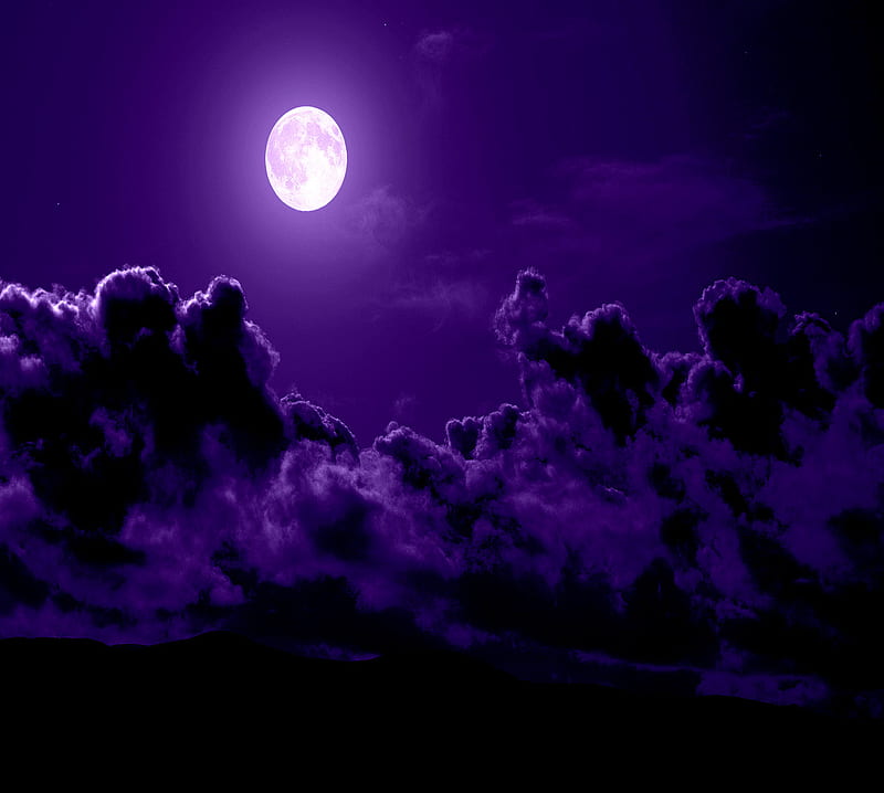 iPhoneXpaperscom  iPhone X wallpaper  bc63moon animenightartillustrationpurple