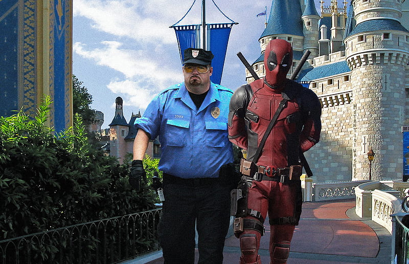 Deadpool 2 Arrested By Police, deadpool-2, deadpool, movies, 2018-movies, HD wallpaper