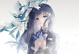 1600x2560 Anime Girl, Crying, Profile View, Sad, anime girl sad