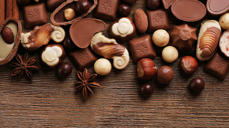 Brown Nuts Chocolate Candy Addiction Addiction, HD wallpaper