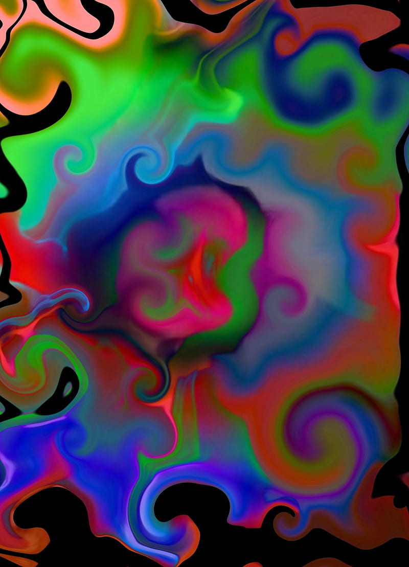 Kaleidoscope me , trippy, mushroom, acid, colors, illusions, prints, optical, HD phone wallpaper