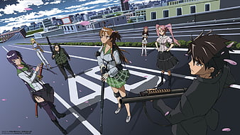 .D all Together, highschool of the dead, hotd, 1920x1080, anime, HD  wallpaper | Peakpx