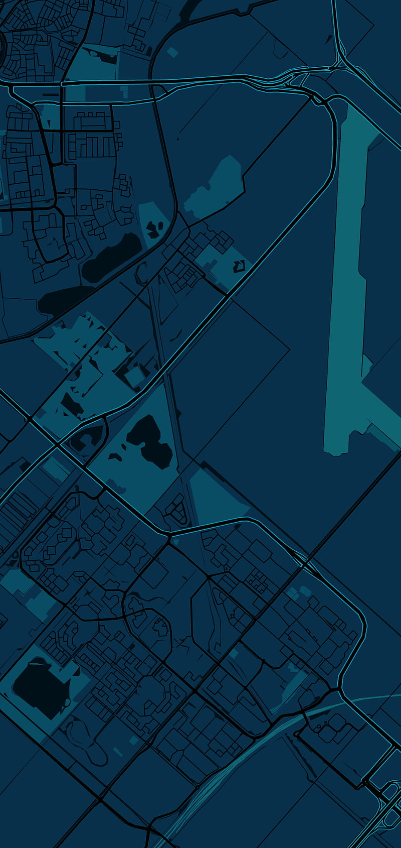 Hoofddorp blue, blauw, kaart, map, nederland, HD phone wallpaper