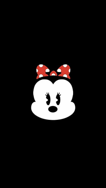 Minnie Mouse Face, black, cartoon, disney, drawings, kids, minnie ...