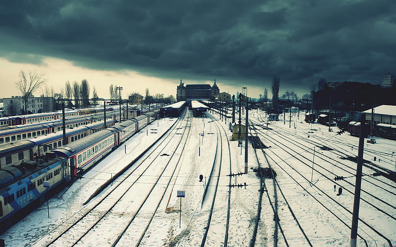 train station -Trains and Railway Series, HD wallpaper