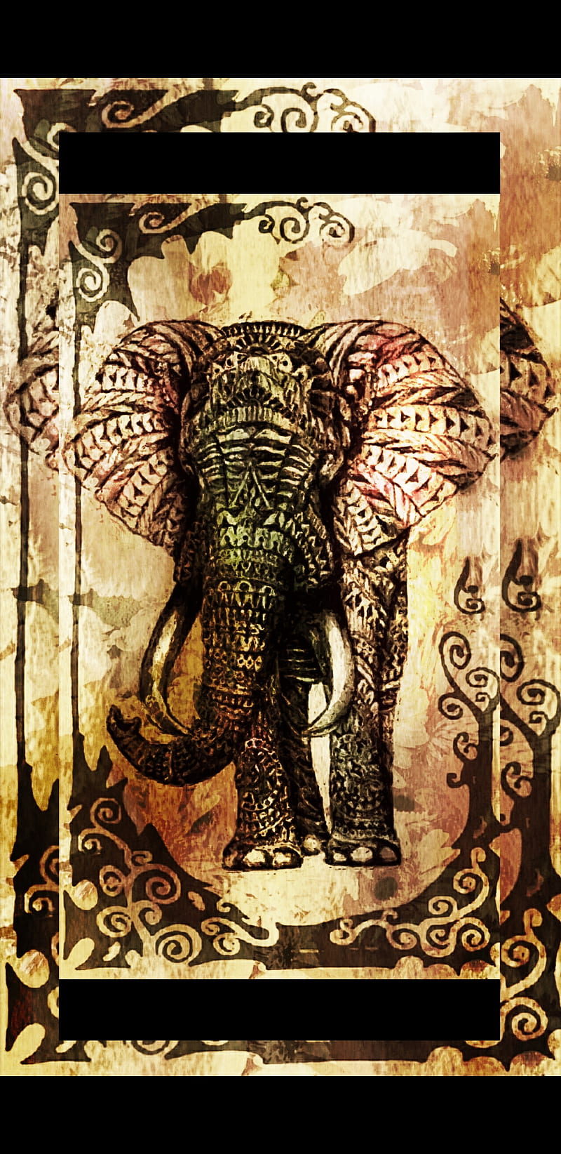 Hello There, elephant, tribe, tribal, luck, wild, HD phone wallpaper