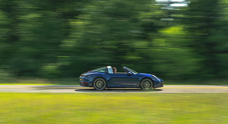 2021 Porsche 911 Targa 4 (Color: Gentian Blue) - Side , car, HD wallpaper