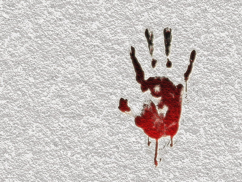 bloody hand background