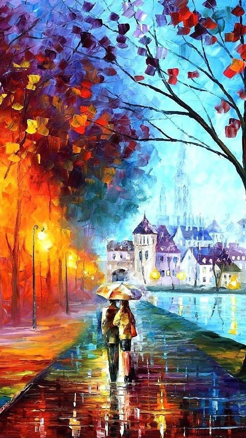 Couple Painting Art, painting art, couple art, HD phone wallpaper | Peakpx