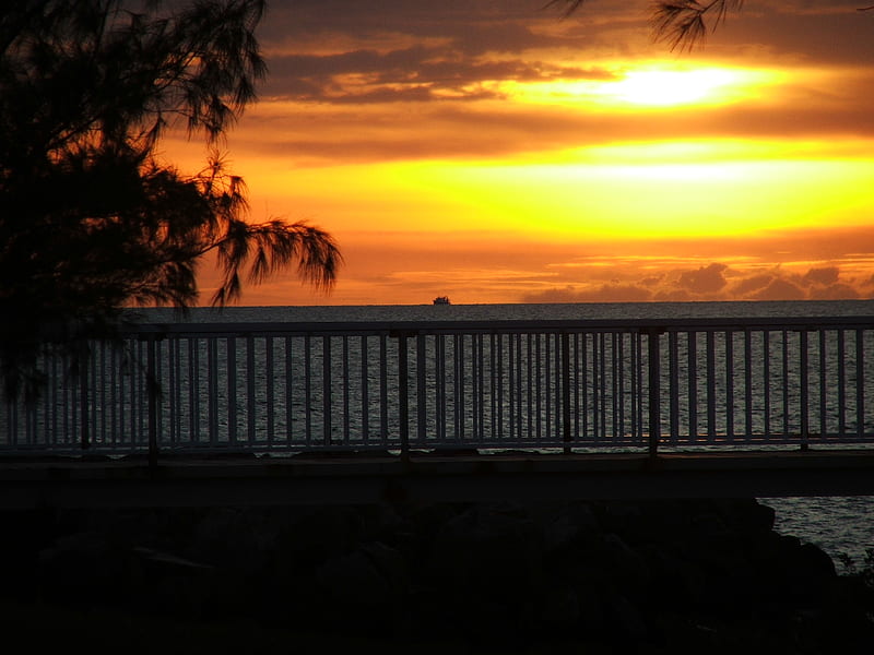 beach, Jetty, Sunset, bonito, beach, sunset, bonito, jetty, HD wallpaper