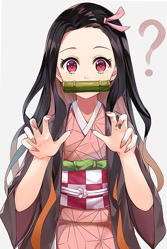 Nezuko fan-art, anime, demon slayer, kimetsu no yaiba, tanjiro, HD