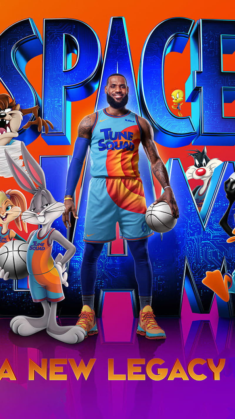 Space Jam A New Legacy, Space Jam, Sylvester, LeBron James, Lola Bunny, Bugs Bunny, Tazz, Daffy Duck, HD phone wallpaper