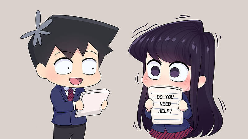 komi can't communicate wallpaper