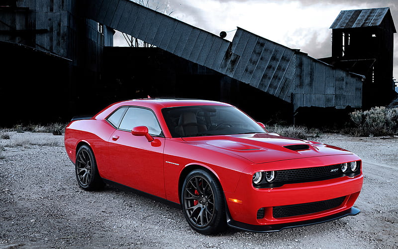 2015 Dodge Challenger SRT Hellcat, 4th Gen, Coupe, Supercharged, V8, car, HD wallpaper