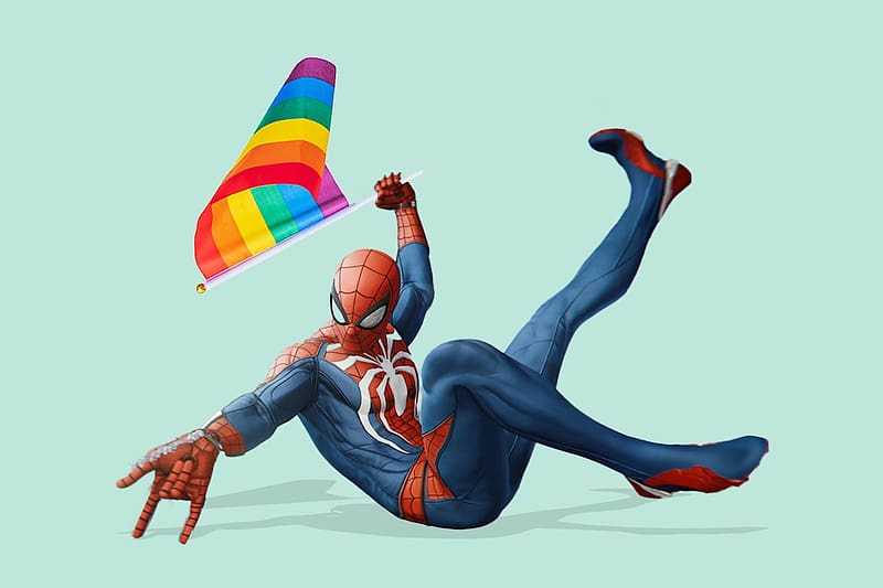 The 'Spider Man Remastered' Pride Flag Mod Nexus Controversy Explained The Washington Post, Christmas Spider Man, HD wallpaper