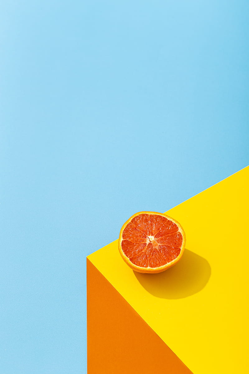 orange, angle, surface, bright, HD phone wallpaper