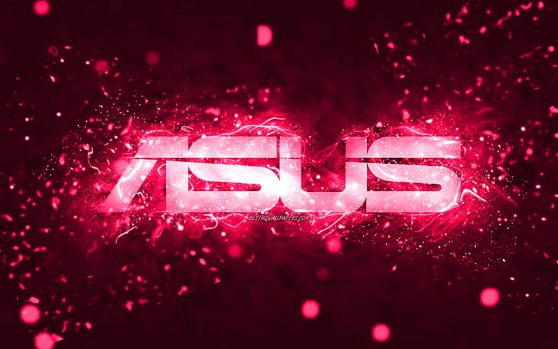 Asus pink logo, , pink neon lights, creative, pink abstract background, Asus  logo, HD wallpaper | Peakpx