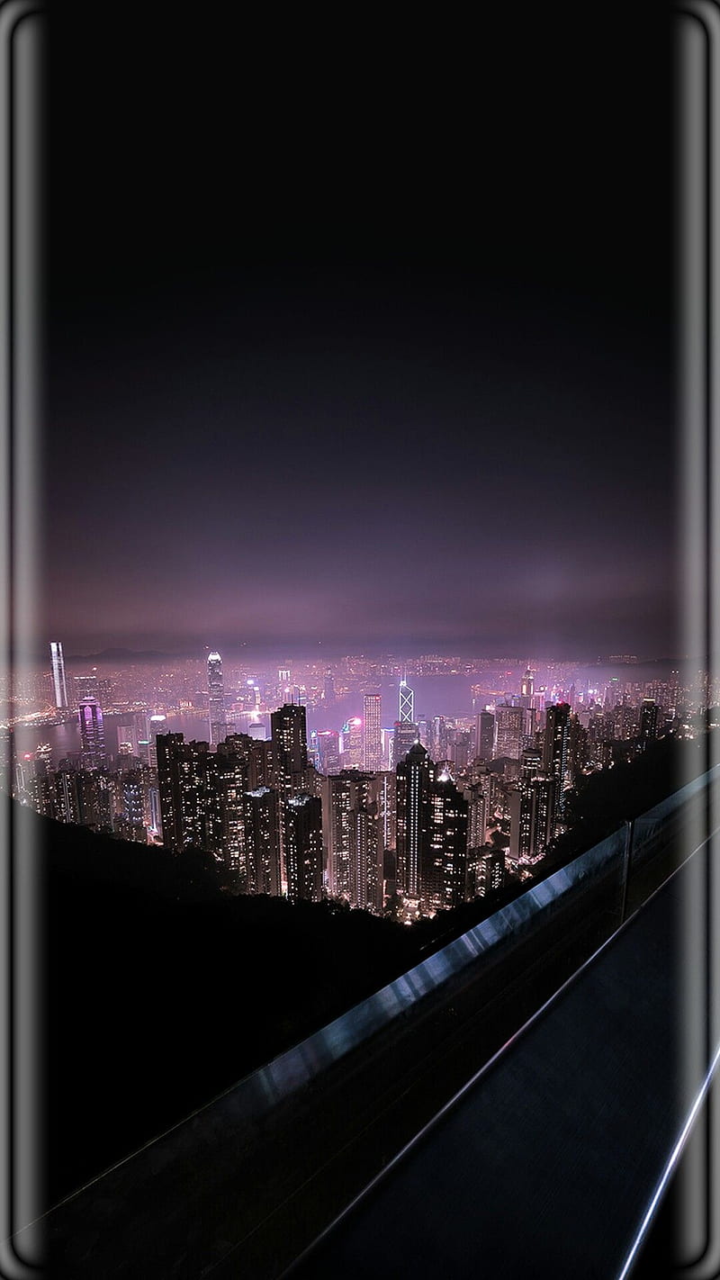 3D nightlife, black, edge, galaxy, led, light, lights, mist, HD phone wallpaper