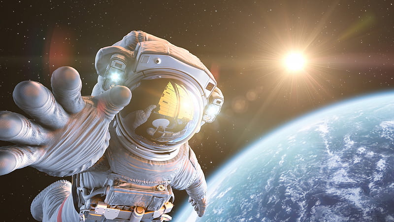 Sci Fi, Astronaut, Planet, HD wallpaper
