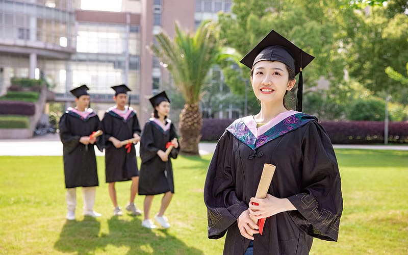 University Graduation Season Beauty Girl China, HD wallpaper