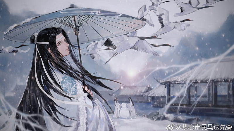 Anime, Mo Dao Zu Shi, Lan Wangji, Lan Zhan, HD wallpaper