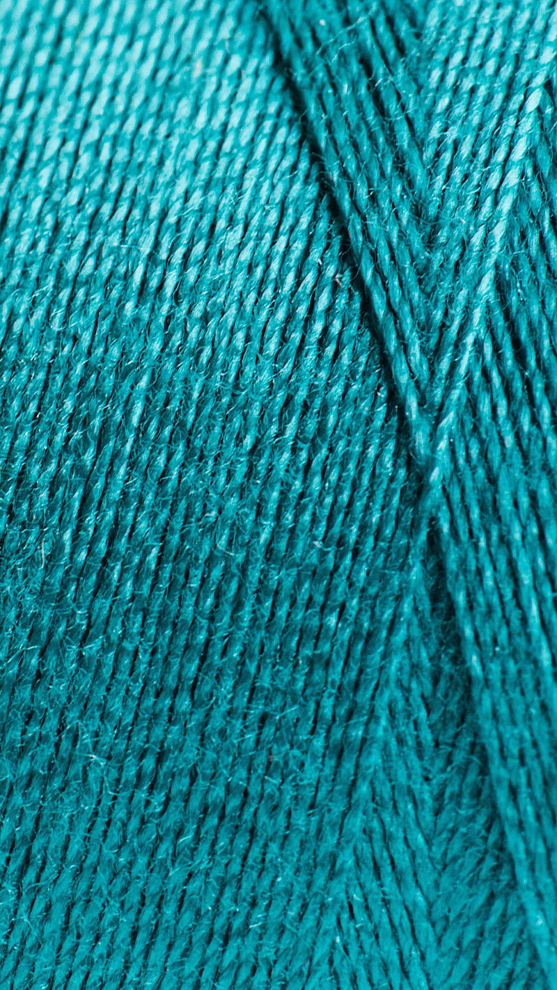 Wool, abstract, close up, pattern, textile, texture, turquoise, yarn, HD phone wallpaper