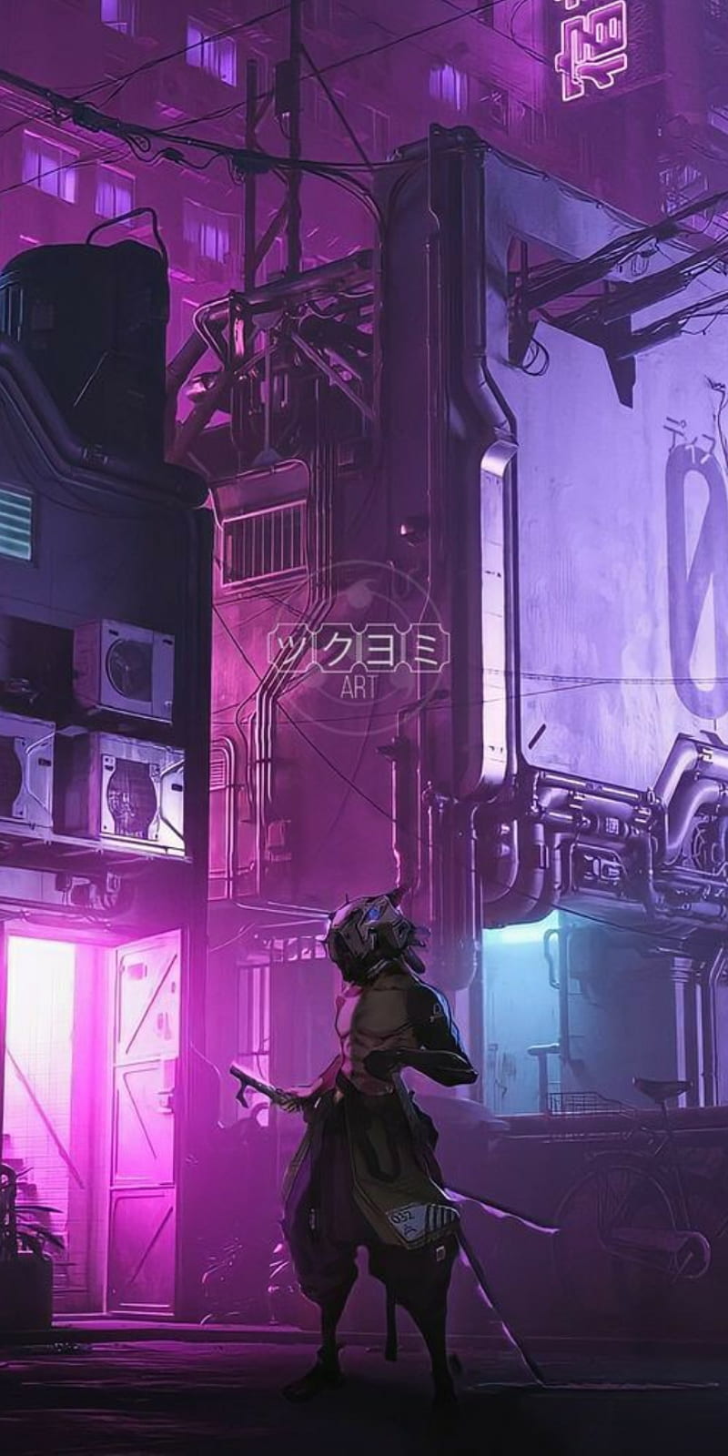 Inosuke Hashibira, cyberpunk, HD phone wallpaper