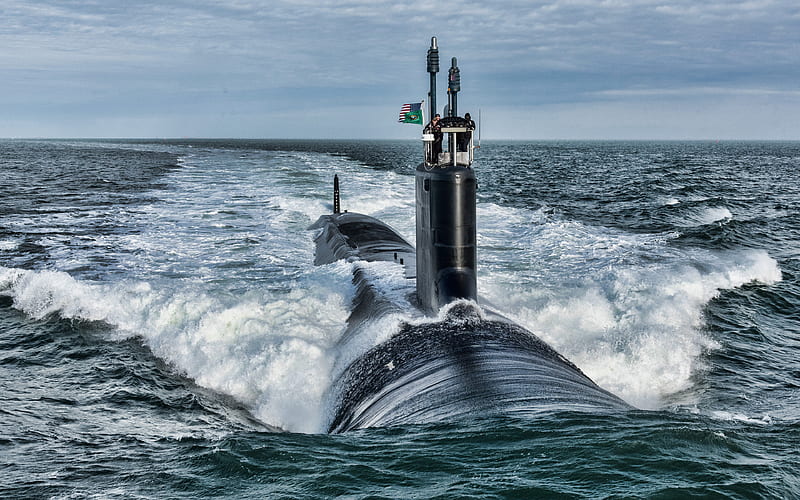 USS Washington SSN-787, american attack submarine, United States Navy, US army, submarines, US Navy, Virginia-class, R, HD wallpaper