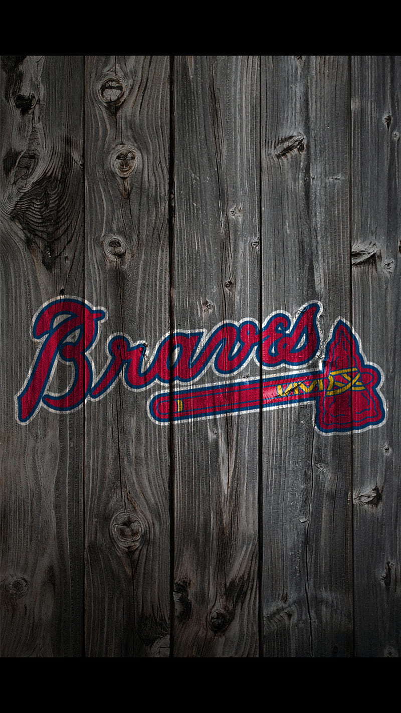 Atlanta Braves Wood, atlanta, baseball, braves, wood, HD phone wallpaper