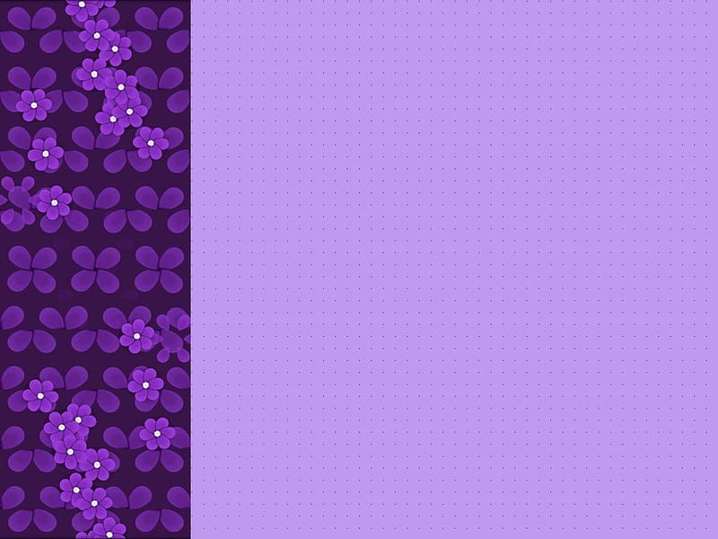 Left purple border, flower, border, purple, left, HD wallpaper