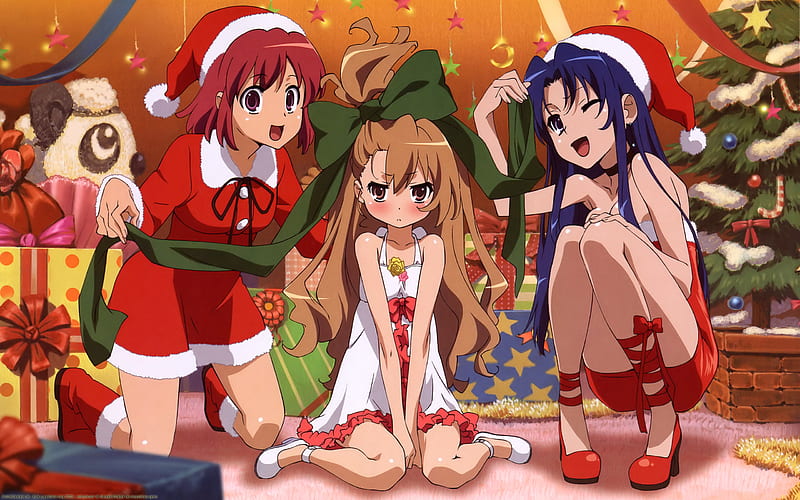Toradora Christmas, toradora, christmas, anime, HD wallpaper | Peakpx
