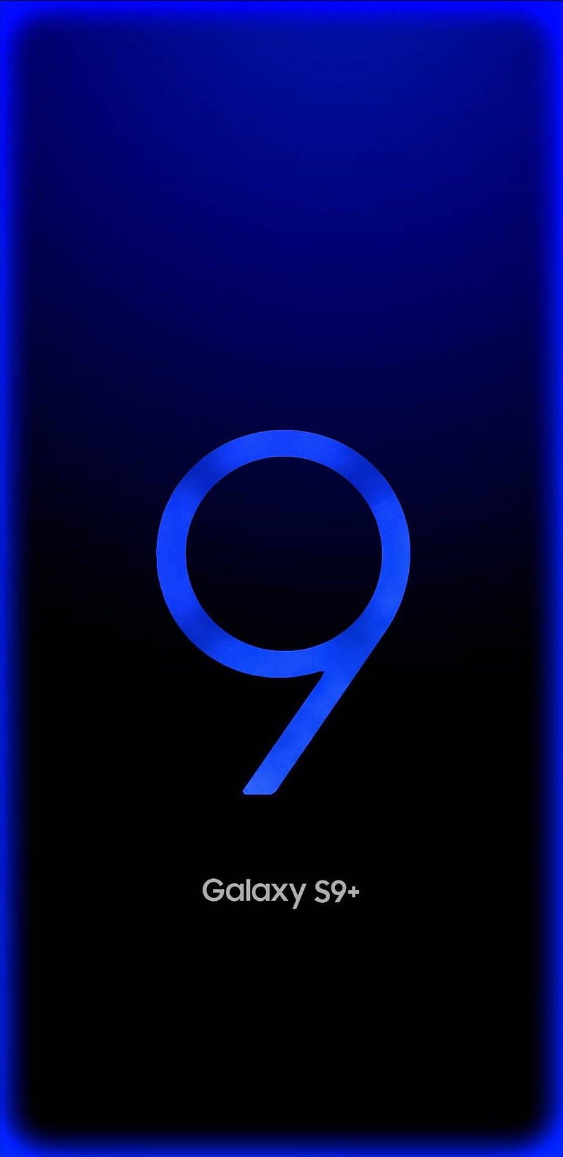 Galaxy S9 plus edge, samsung, glow, blue, HD phone wallpaper | Peakpx